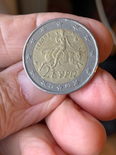 Moneta euro grecia 2002 - moneta, con