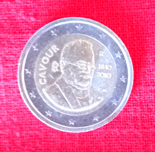 Moneta euro rara cavour - rara,