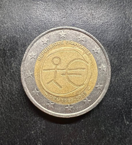 Moneta due euro francia - due,