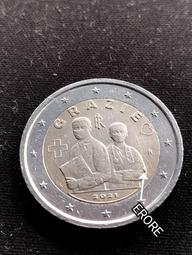 Moneta italia euro 2021 - moneta, 2