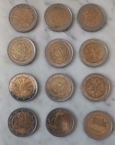 Euro moneta monete non - 12,