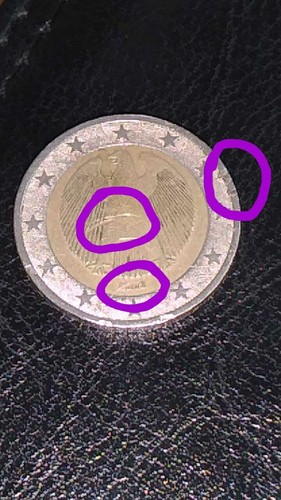 Moneta euro rara con vari - da,