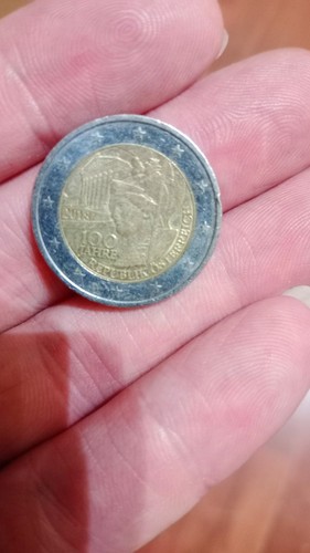 Moneta euro 100 jahre - moneta, 2